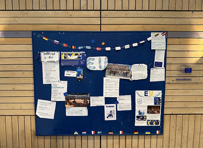 eu-tavla på skolan